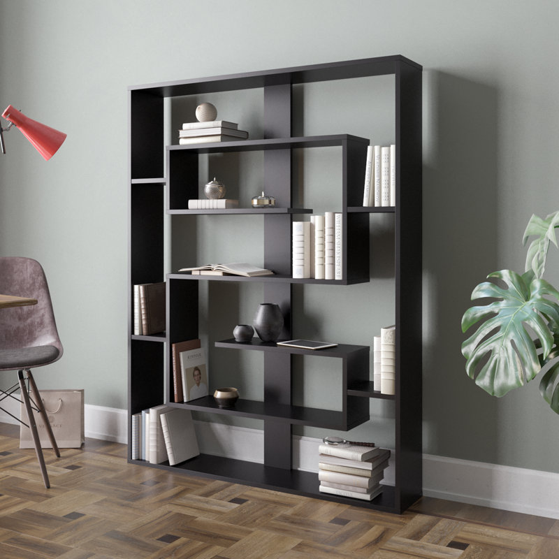 Latitude Run® Fembra Geometric Bookcase & Reviews Wayfair